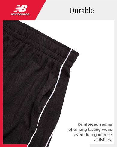 New Balance Boys Shorts Set - 3 قطع الأداء قمصان القميص القصيرة وقصيرة كرة السلة (الأحجام: 8-12) in Saudi Arabia