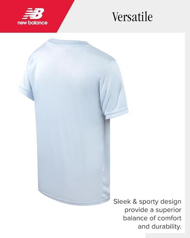 New Balance Boys Shorts Set - 3 قطع الأداء قمصان القميص القصيرة وقصيرة كرة السلة (الأحجام: 8-12) in Saudi Arabia