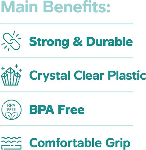 GUSTO Clear Plastic Cups [16 oz - 240 Count] Disposable Cold Drinking Cups for Parties, Events, & Everyday Use - Crystal Clear, BPA-Free, Durable Polypropylene - Formerly Comfy Package in Saudi Arabia
