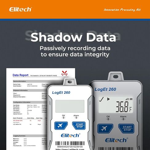 ELITECH 4G قابلة لإعادة الاستخدام في الوقت الفعلي في الوقت الفعلي لدرجة الحرارة سجل البيانات المسجل ضوء/صدمة/GPS ، بطاقة SIM مدمجة ، بيانات الظل ، وضع الطائرة ، تخزين بيانات السحابة ، SMS/EMAIR in Kuwait