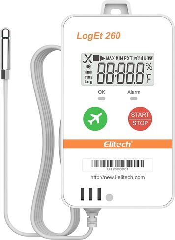 ELITECH 4G قابلة لإعادة الاستخدام في الوقت الفعلي في الوقت الفعلي لدرجة الحرارة سجل البيانات المسجل ضوء/صدمة/GPS ، بطاقة SIM مدمجة ، بيانات الظل ، وضع الطائرة ، تخزين بيانات السحابة ، SMS/EMAIR in Kuwait