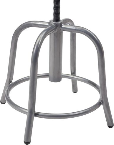 OKLAHOMA SOUND CORPORATION Height Adjustable Swivel Designer Stool with 3" Cobalt Blue Fabric Padded Seat and Black Frame - Perfect for Science Lab, Institutional or Educational Center in Kuwait