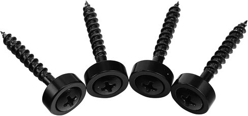 4Pcs Guitar Neck Joint Ferrules with Screws Stainless Steel Bass Joint Bushings Bolt Kit Compatible with Bolt-on Necks Electric Bass Guitar Replacement Parts (Electroplated Black) in Saudi Arabia