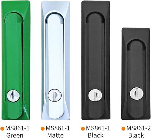 MS861-1 مضبوط مضبوط مقبض الأرجوحة مقبض التبديل لوحة التحكم قفل سبيكة الزنك 1pcs (أبيض) in Saudi Arabia