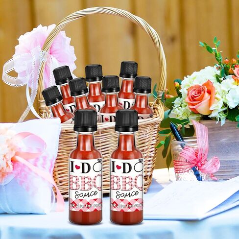Maxdot 36 Set I Do BBQ Device Confagement Decorations Clear Blastic 1.7 Oz زجاجة صلصة حار in Kuwait
