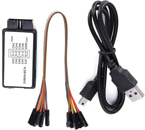 The 12002 Mini Portable USB Logic Analyzer - 8ch High Speed Device with Cables - Ideal for Automotive Electronics 24m 5mhz in Saudi Arabia