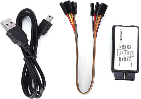 The 12002 Mini Portable USB Logic Analyzer - 8ch High Speed Device with Cables - Ideal for Automotive Electronics 24m 5mhz in Saudi Arabia