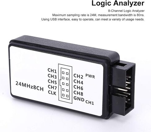 The 12002 Mini Portable USB Logic Analyzer - 8ch High Speed Device with Cables - Ideal for Automotive Electronics 24m 5mhz in Saudi Arabia