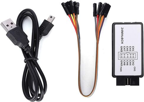 The 12002 Mini Portable USB Logic Analyzer - 8ch High Speed Device with Cables - Ideal for Automotive Electronics 24m 5mhz in Saudi Arabia