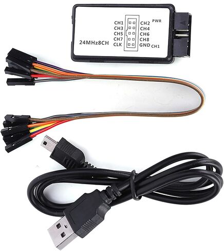 The 12002 Mini Portable USB Logic Analyzer - 8ch High Speed Device with Cables - Ideal for Automotive Electronics 24m 5mhz in Saudi Arabia