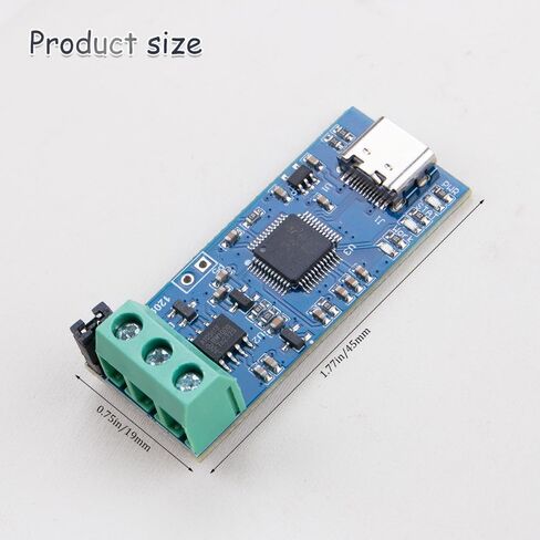ZORZA 1Pcs Efficient USB to CAN Converter Module Supports CAN2.0A & CAN2.0B 5V Type C Power Supply V2.0 CAN Bus Analyzer for Advanced Data Analysis LED Indicator Included in Saudi Arabia