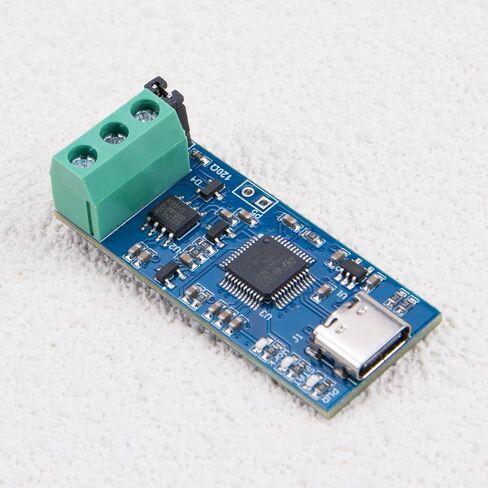 ZORZA 1Pcs Efficient USB to CAN Converter Module Supports CAN2.0A & CAN2.0B 5V Type C Power Supply V2.0 CAN Bus Analyzer for Advanced Data Analysis LED Indicator Included in Saudi Arabia