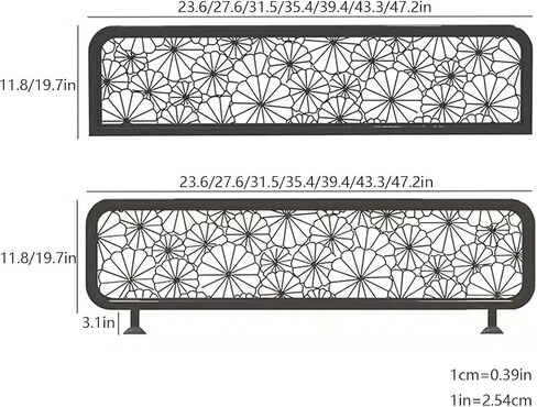 TIST Restaurant Partition Screen Commercial Partition Screen Office Hotel Study Room Partition Screen(Gold,11.8x39.4in) in Saudi Arabia