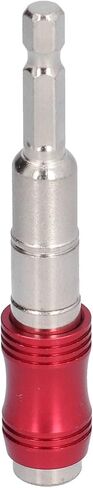 Hex Drill Bit Holder Multi Angle Universal Hand Operated Tools 1/4in Chrome Vanadium Steel 3.5in Length 0 20 Degrees Adjustable for Small Spaces DIY Projects (Red + Silver) in Saudi Arabia