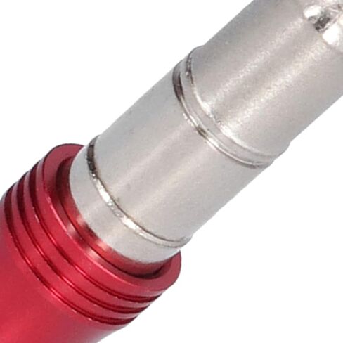 Hex Drill Bit Holder Multi Angle Universal Hand Operated Tools 1/4in Chrome Vanadium Steel 3.5in Length 0 20 Degrees Adjustable for Small Spaces DIY Projects (Red + Silver) in Saudi Arabia