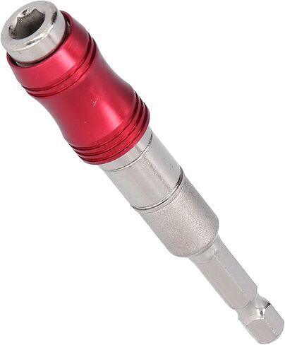 Hex Drill Bit Holder Multi Angle Universal Hand Operated Tools 1/4in Chrome Vanadium Steel 3.5in Length 0 20 Degrees Adjustable for Small Spaces DIY Projects (Red + Silver) in Saudi Arabia