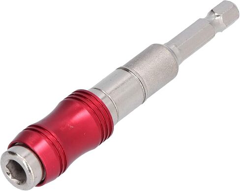 Hex Drill Bit Holder Multi Angle Universal Hand Operated Tools 1/4in Chrome Vanadium Steel 3.5in Length 0 20 Degrees Adjustable for Small Spaces DIY Projects (Red + Silver) in Saudi Arabia