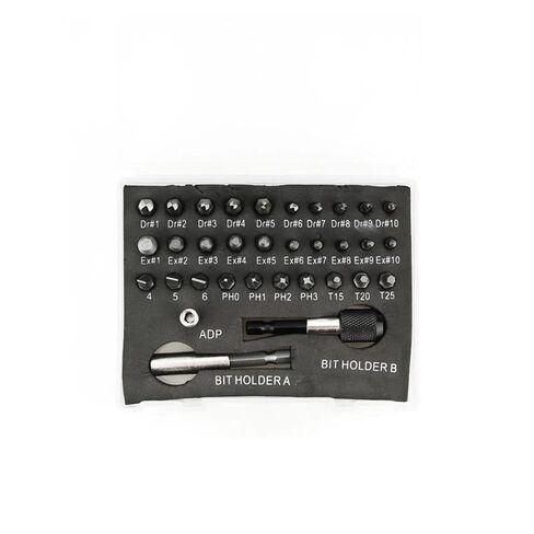 22/33Pcs Screw Extractor Drill Bit Set Magnetic Extension Bit Holder Damaged Screw Removal Tools(Extractor Silver 22) in Kuwait