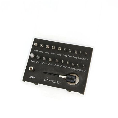 22/33Pcs Screw Extractor Drill Bit Set Magnetic Extension Bit Holder Damaged Screw Removal Tools(Extractor Silver 22) in Kuwait