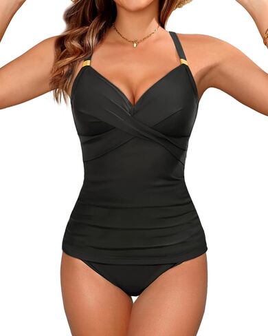 ملابس السباحة للسيدات تانكيني - ثلتين من قطعتين للسباحة البطن. in Kuwait