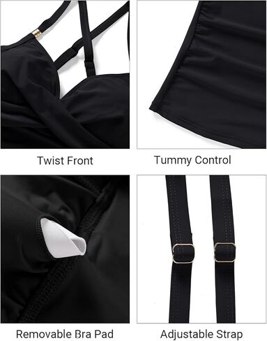 ملابس السباحة للسيدات تانكيني - ثلتين من قطعتين للسباحة البطن. in Kuwait