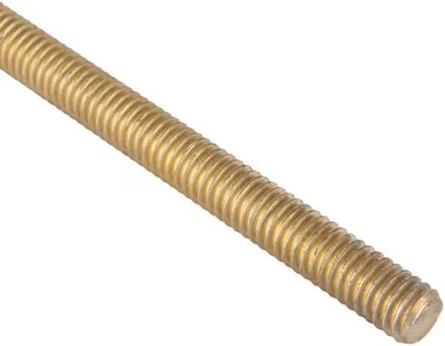 Fully Threaded Rod, 3/8"-24, 3 ft, Steel, Grade B7, Zinc and Yellow Plated Finish in Saudi Arabia