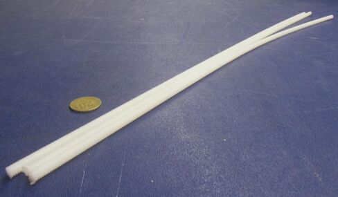 Natural Nylon 6/6 Fully Threaded Rod RH 1/4"-20 x 24 Length 3 Pcs. in Saudi Arabia
