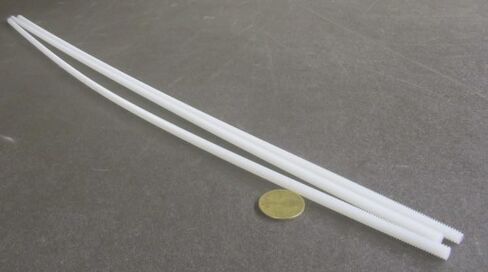 Natural Nylon 6/6 Fully Threaded Rod RH 1/4"-20 x 24 Length 3 Pcs. in Saudi Arabia