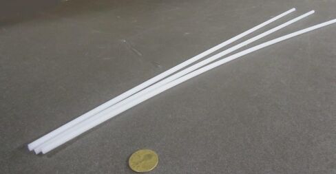 Natural Nylon 6/6 Fully Threaded Rod RH 1/4"-20 x 24 Length 3 Pcs. in Saudi Arabia