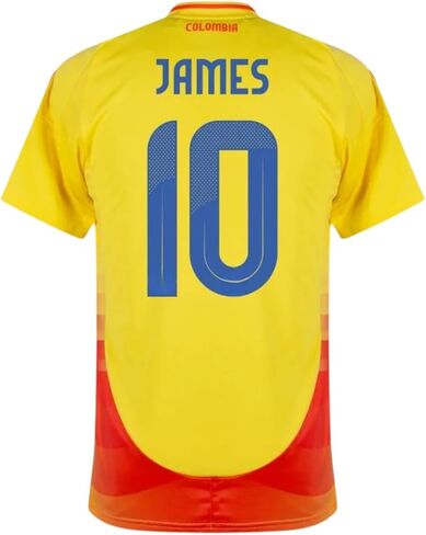 Colombia James #10 Yellow 24/25 Soccer Jersey for Men Fan Version in Saudi Arabia