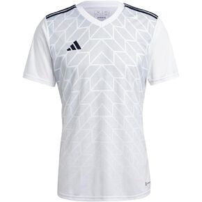 adidas Mens Icon 23 V Neck Short Sleeve Jersey Soccer Cleats - White - Size S in Kuwait