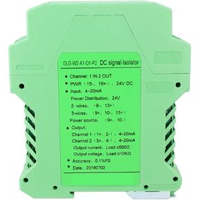 DC Signal Isolation Transmitter Analog Signal Distributor 0-10v/4-20ma Converter Signal Isolator(1 Input 1 Output,Output 4-20MA_Input 0-20MA_DC24V) in Saudi Arabia