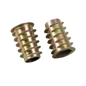 Idomin 10/20/30/50Pcs M4 M5 M6 M8 M10 Zinc Alloy Thread for Wood Insert Nut Ring Hex Drive Head Furniture Nut(M4X10(50PCS)) in Kuwait