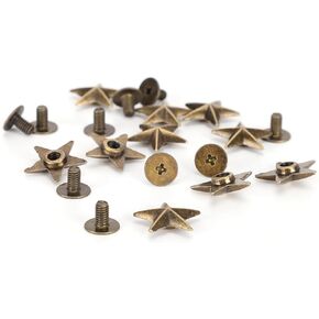 RiToEasysports Exquisite Workmanship Star Shape Rivet Studs for Clothing Shoes Decoration 14mm for Craft Lovers (Gold) in Kuwait