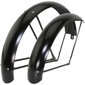 Bicycle 26 x 4.0 Inch Steel Classic Standard Adjustable Fender Set, Multiple Colors in Saudi Arabia