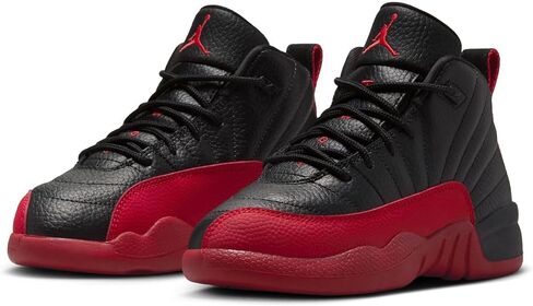 Jordan 12 Retro Little Kids Style ، Black/Varsity Red in Saudi Arabia