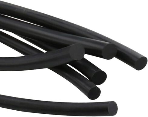 5M Black Solid Silicone Round Cord Rubber Gasket Trim Seal Strips, for Home Improvement O Ring Waterproof High Temperature Resistant(Dia 9mm) in Saudi Arabia