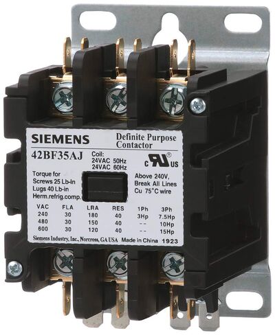 Siemens 42BF35AF المقاولة الغرض ، 3-POLE ، 30 أمبير ، 110-120 فولت جهد لفائف AC in Kuwait