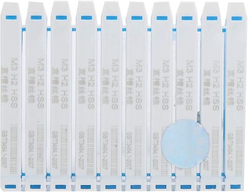 Fydun 10pcs M3 الخيط ، غسالات النقر فوق السرعة عالية الصلب الحفر مستقيمة أجهزة صلابة HSS للآلة لاستنباط الحديد المقاوم للصدأ Tapping x 0 5 H2 in Saudi Arabia