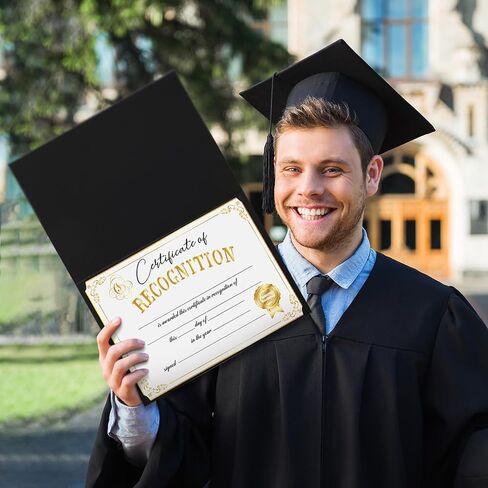 Karenhi Certificate Award Kit Certificate Holders 8.7 x 12'' Certificate Paper Gold Foil Award Seals Stickers for Kindergarten Senior Students Diploma Graduation(Class Style, 108 Pcs) in Saudi Arabia