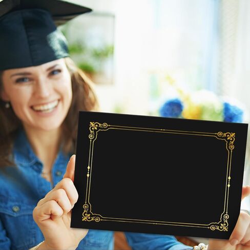 Karenhi Certificate Award Kit Certificate Holders 8.7 x 12'' Certificate Paper Gold Foil Award Seals Stickers for Kindergarten Senior Students Diploma Graduation(Class Style, 108 Pcs) in Saudi Arabia