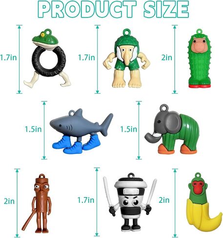 8pcs الشكل الإيطالي لعمل البكر ، Tralalero Tralala يعرض ألعابًا مع ترالاليرو ترالالا ، تونغ تونغ تونج ساور ، براي برات باتابيم ، هدايا دمية قابلة للتجميع في البكر. in Kuwait