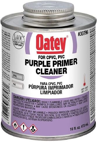 Oatey 32 OZ Purple Primer/Cleaner (30806) (12/each), 1 Quarts (Pack of 1), No Color, 32 Fl Oz in Saudi Arabia