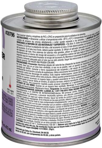 Oatey 32 OZ Purple Primer/Cleaner (30806) (12/each), 1 Quarts (Pack of 1), No Color, 32 Fl Oz in Saudi Arabia