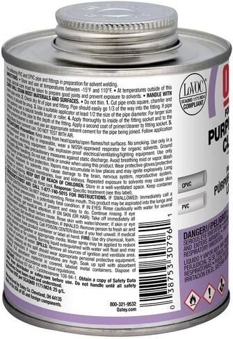 Oatey 32 OZ Purple Primer/Cleaner (30806) (12/each), 1 Quarts (Pack of 1), No Color, 32 Fl Oz in Saudi Arabia