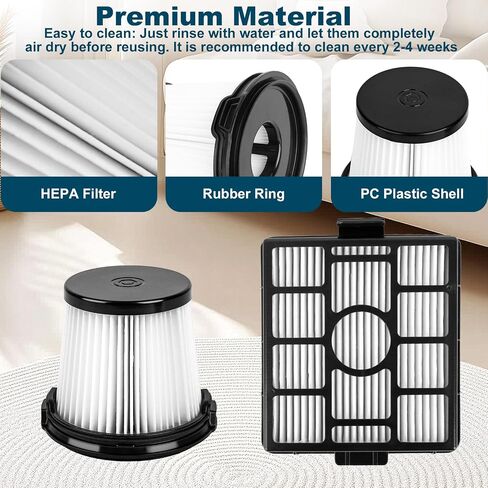 Replacement HEPA Filter for Shark BU3523 BU3521 BU3120 Cordless Stick Vacuum,Washable&Reusable Pre-Motor,Foam,and Auto-Empty System Filters-Compatible,Clean&Empty Cordless Vacuum Cleaner (7 Pack) in Saudi Arabia