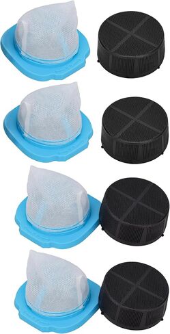 Fette Filter - HNVDF10 Presection Vacuum Filter Set متوافق مع أسود+Decker Dustbuster Blast Plash Handheld Models HNVD220J00 ، HNVD220 - حزمة 4 in Kuwait