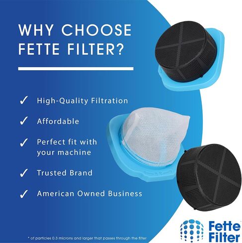 Fette Filter - HNVDF10 Presection Vacuum Filter Set متوافق مع أسود+Decker Dustbuster Blast Plash Handheld Models HNVD220J00 ، HNVD220 - حزمة 4 in Kuwait