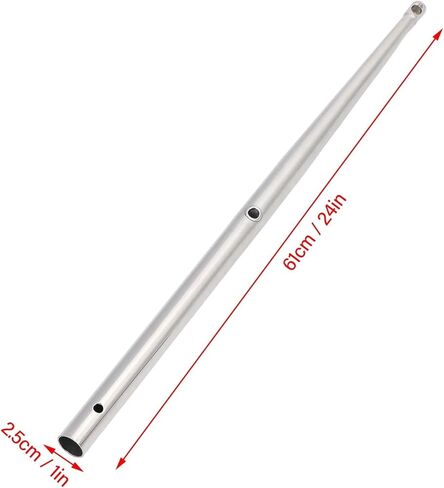 610mm Boat Yachts Stanchion Tube 316 Stainless Steel Rustproof Rugged Construction Long Durability Boat Accessories in Saudi Arabia