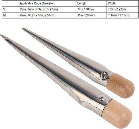 Rope Splicing Spike Stainless Steel Splicing Nail with Plastic Handle Maintenance Tool for Boat Yacht in Saudi Arabia